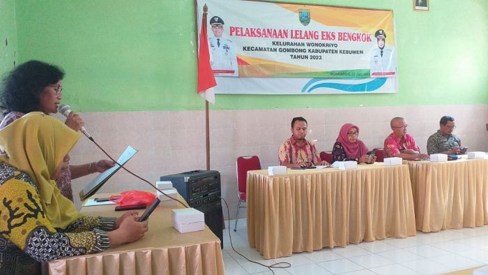 PELAKSANAAN LELANG EKS BENGKOK KELURAHAN WONOKRIYO TAHUN 2023