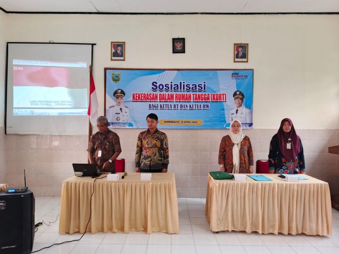 Kegiatan Sosialisasi Kekerasan Dalam Rumah Tangga (KDRT) Bagi Ketua RT dan RW se Kelurahan Wonokriyo 01