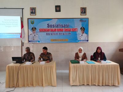 Kegiatan Sosialisasi Kekerasan Dalam Rumah Tangga (KDRT) Bagi Ketua RT dan RW se Kelurahan Wonokriyo